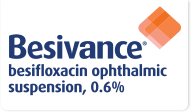 BESIVANCE (besifloxacin ophthalmic suspension) 0.6% logo